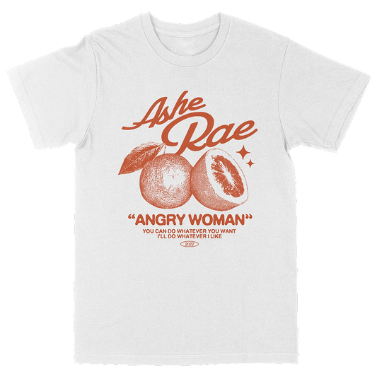 Angry Woman White T-Shirt